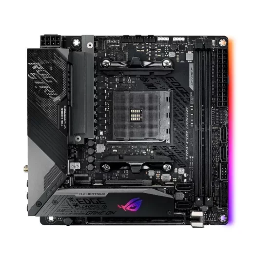 ASUS ROG STRIX X570-I GAMING AM4 (Aceito Trocas) MINI ITX — foto 1